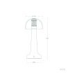 Lampe à Poser LED Portable avec Batterie USB Rechargeable Orsha - 118679 - vue 3