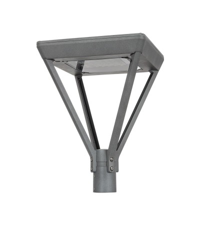 Lampadaire LED 60W Ambre Aventino Square LUMILEDS PHILIPS Xitanium Dimmable 1-10V