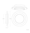 Plafonnier LED Rond Métal 30W Ø500 mm CCT Sélectionnable Telmor - 118779 - vue 8