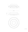 Plafonnier LED 20W Rond Métal Ø300 mm CCT Sélectionnable Telmor - 118784 - vue 3