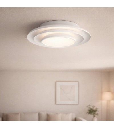 Plafonnier LED 20W Rond Métal Ø300 mm CCT Sélectionnable Telmor - 118784 - vue 9
