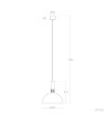 Suspension LED 9W Métal CCT Sélectionnable Sintra - 118809 - vue 3