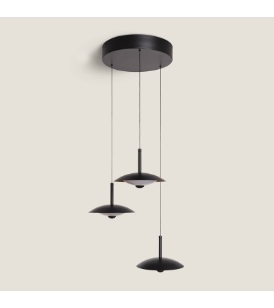 Suspension LED 24W Métal CCT Sélectionnable Shirak 3 Spots - 118819 - vue 5