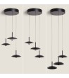 Suspension LED 24W Métal CCT Sélectionnable Shirak 3 Spots - 118819 - vue 6