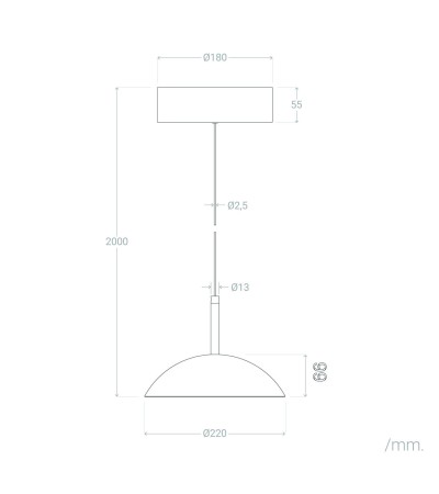 Suspension LED 8W Métal CCT Sélectionnable Shirak - 118829 - vue 3