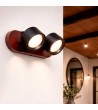 Lampe Murale LED 10W Métal CCT Sélectionnable Cundra 2 Spots - 118839 - vue 4