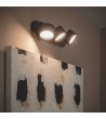 Lampe Murale LED 15W Métal CCT Sélectionnable Cundra 3 Spots - 118844 - vue 1