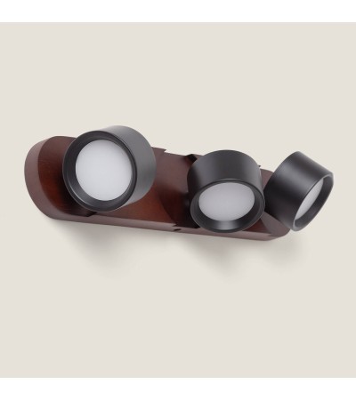 Lampe Murale LED 15W Métal CCT Sélectionnable Cundra 3 Spots - 118844 - vue 4