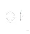 Plafonnier LED 9W Rond Feutre Ø300 mm CCT Sélectionnable - 118869 - vue 9