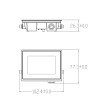 Projecteur LED 10W 120lm/W IP65 S3 - 118934 - vue 3