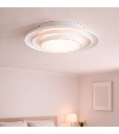 Plafonnier LED 26W Métal Rond Ø400 mm CCT Sélectionnable Telmor