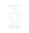 Plafonnier LED 26W Métal Rond Ø400 mm CCT Sélectionnable Telmor - 118994 - vue 3