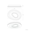 Plafonnier LED 28W Métal CCT Sélectionnable Zarek - 118999 - vue 3