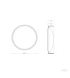 Plafonnier LED 18W Rond Feutre Ø400 mm CCT Sélectionnable Kaptyn - 119049 - vue 10