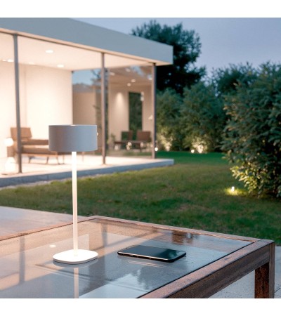 Lampe à Poser LED 2W Portable avec Batterie USB Rechargeable Métal Mounka Square - 119216 - vue 2