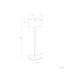 Lampe à Poser LED 2W Portable avec Batterie USB Rechargeable Métal Mounka Square - 119216 - vue 8