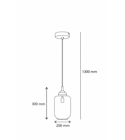Suspension Bois et Verre Amber Dallas - 119226 - vue 9