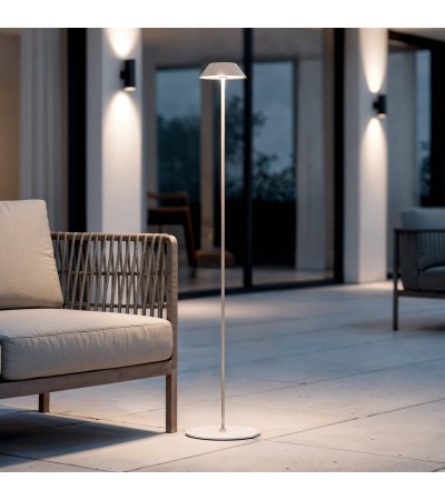 Lampadaire LED Portable Extérieur avec Batterie USB Rechargeable Métal Hoima