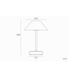 Lampe à Poser LED Portable Extérieure avec Batterie USB Rechargeable Métal Katuma - 119236 - vue 9