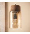 Suspension Bois et Verre Amber Dallas S - 119241 - vue 1