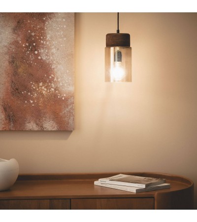 Suspension Bois et Verre Amber Dallas S - 119241 - vue 6