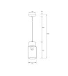 Suspension Bois et Verre Amber Dallas S - 119241 - vue 10