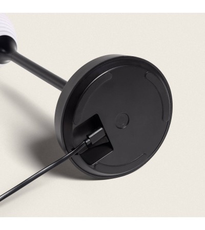Lampe à Poser LED Portable Extérieure avec Batterie USB Rechargeable Métal Dukuza - 119246 - vue 6