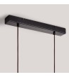 Suspension Bois et Verre Amber Dallas 2 Spots ILUZZIA - 119251 - vue 7