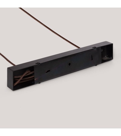 Suspension Bois et Verre Amber Dallas 2 Spots ILUZZIA - 119251 - vue 8
