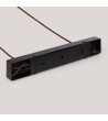 Suspension Bois et Verre Amber Dallas 2 Spots ILUZZIA - 119251 - vue 8