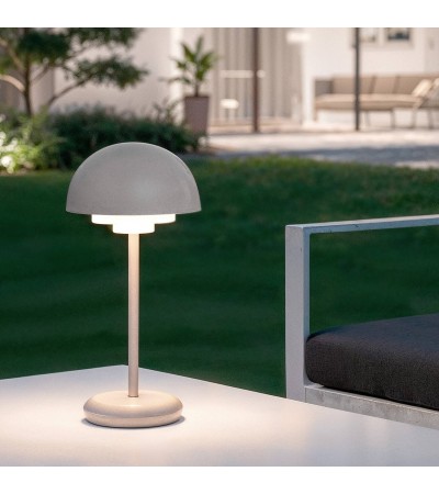 Lampe à Poser LED Portable Extérieure avec Batterie USB Rechargeable Métal Galdan