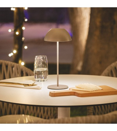 Lampe à Poser Portable LED 2W avec Batterie Rechargeable USB Métal Mugla