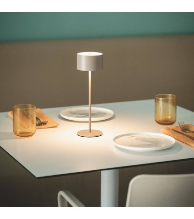 Lampe à Poser LED 2W Portable avec Batterie USB Rechargeable Métal Mounka Round. - 119281 - vue 9