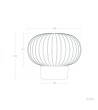 Lampe à Poser LED Métal et Verre Portable Extérieur avec Batterie USB Rechargeable Aluzna - 119291 - vue 8