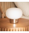 Lampe à Poser LED Métal et Verre Portable Extérieur avec Batterie USB Rechargeable Aluzna - 119291 - vue 9