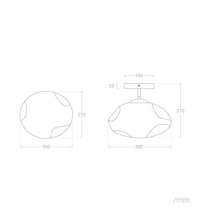 Plafonnier Métal et Verre Halych - 120041 - vue 6
