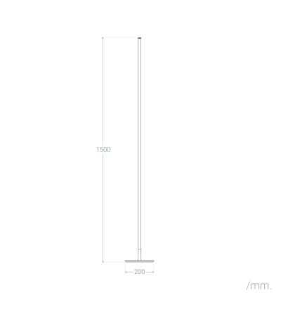 Lampadaire LED 27W Aluminium Meghri - 120181 - vue 8