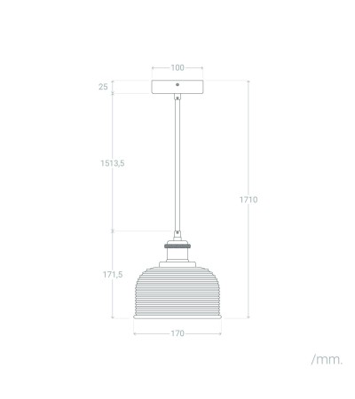 Suspension Métal et Verre Craiova - 120226 - vue 7