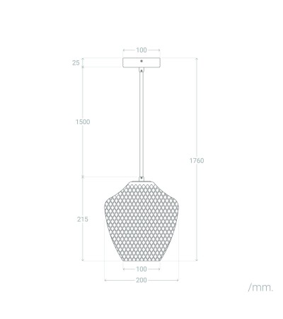 Suspension Métal et Verre Oradea - 120231 - vue 7