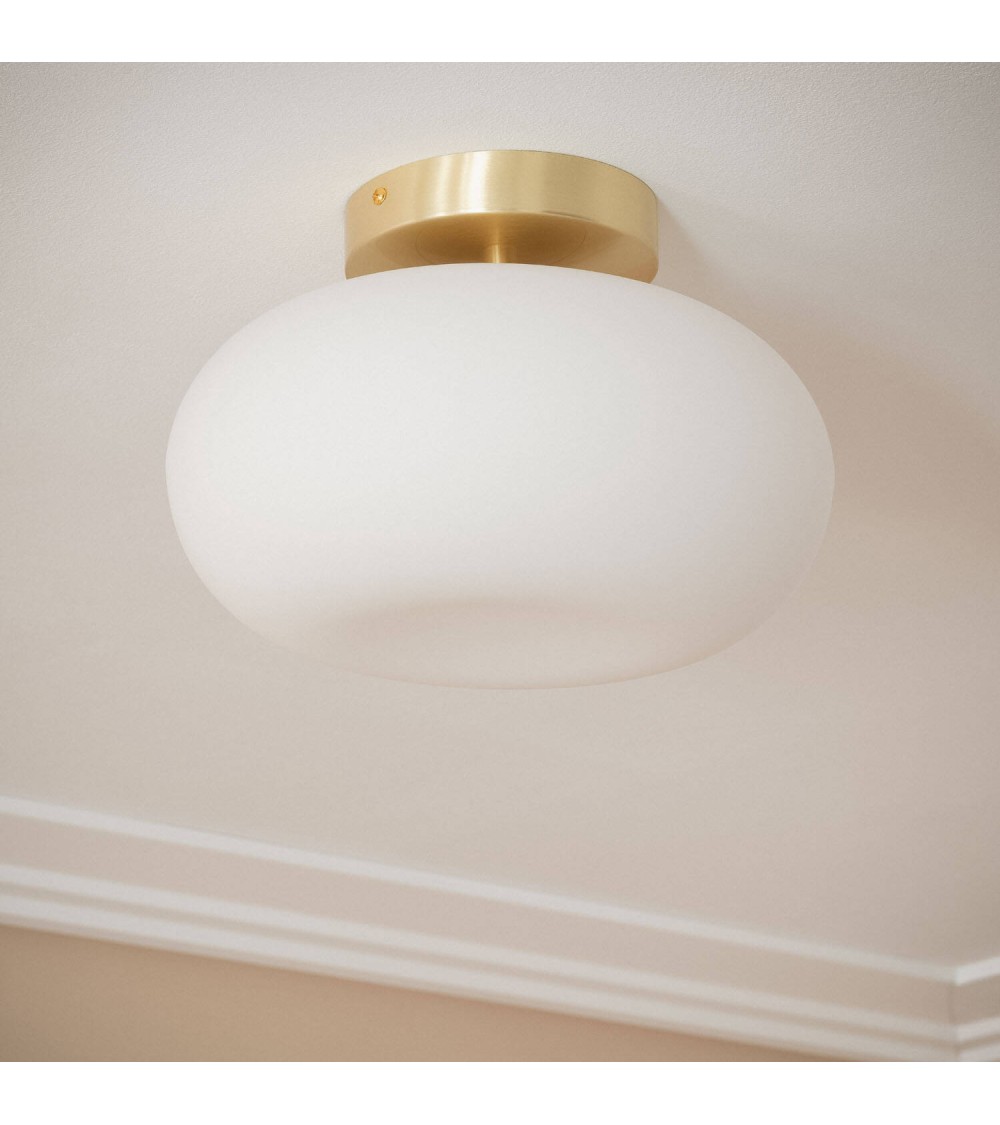 Plafonnier LED 9W Métal et Verre Keyla - 120566 - vue 1