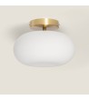 Plafonnier LED 9W Métal et Verre Keyla - 120566 - vue 4