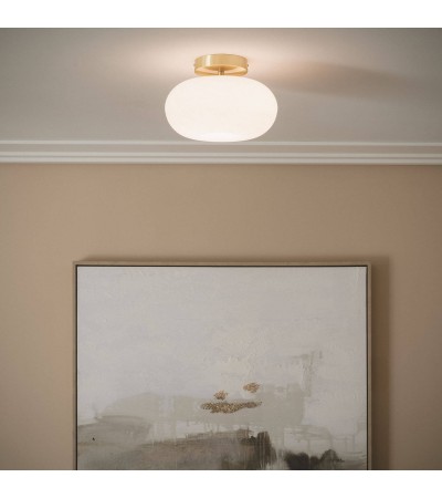 Plafonnier LED 9W Métal et Verre Keyla - 120566 - vue 5