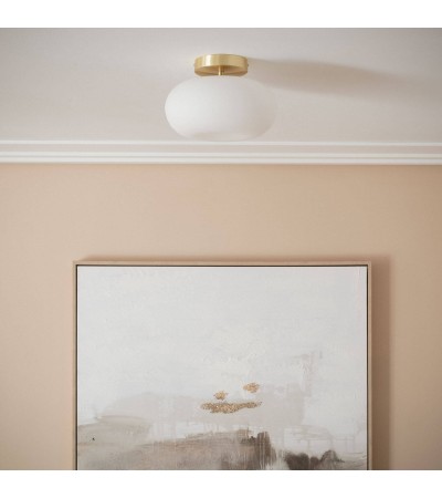 Plafonnier LED 9W Métal et Verre Keyla - 120566 - vue 7