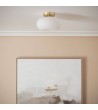 Plafonnier LED 9W Métal et Verre Keyla - 120566 - vue 7