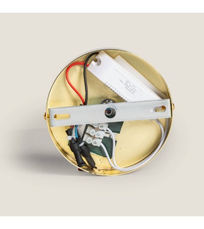 Plafonnier LED 9W Métal et Verre Keyla - 120566 - vue 10