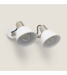 Lampe Murale Salle de Bain Métal 2 Spots Birzay - 120606 - vue 2