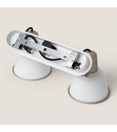 Lampe Murale Salle de Bain Métal 2 Spots Birzay - 120606 - vue 9