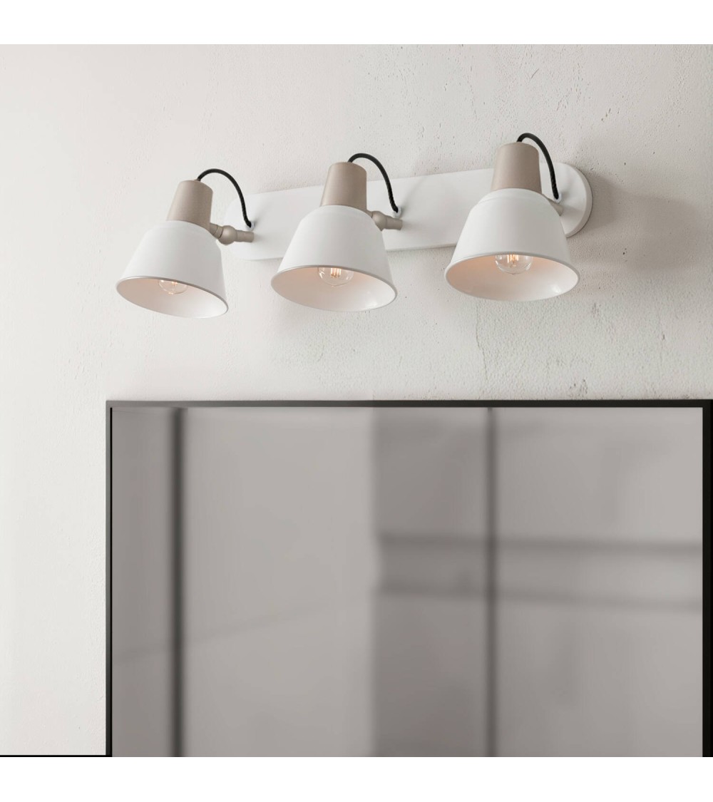 Lampe Murale Salle de Bain Métal 3 Spots Birzay - 120611 - vue 1