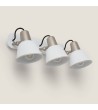 Lampe Murale Salle de Bain Métal 3 Spots Birzay - 120611 - vue 3