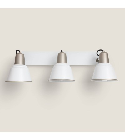 Lampe Murale Salle de Bain Métal 3 Spots Birzay - 120611 - vue 4